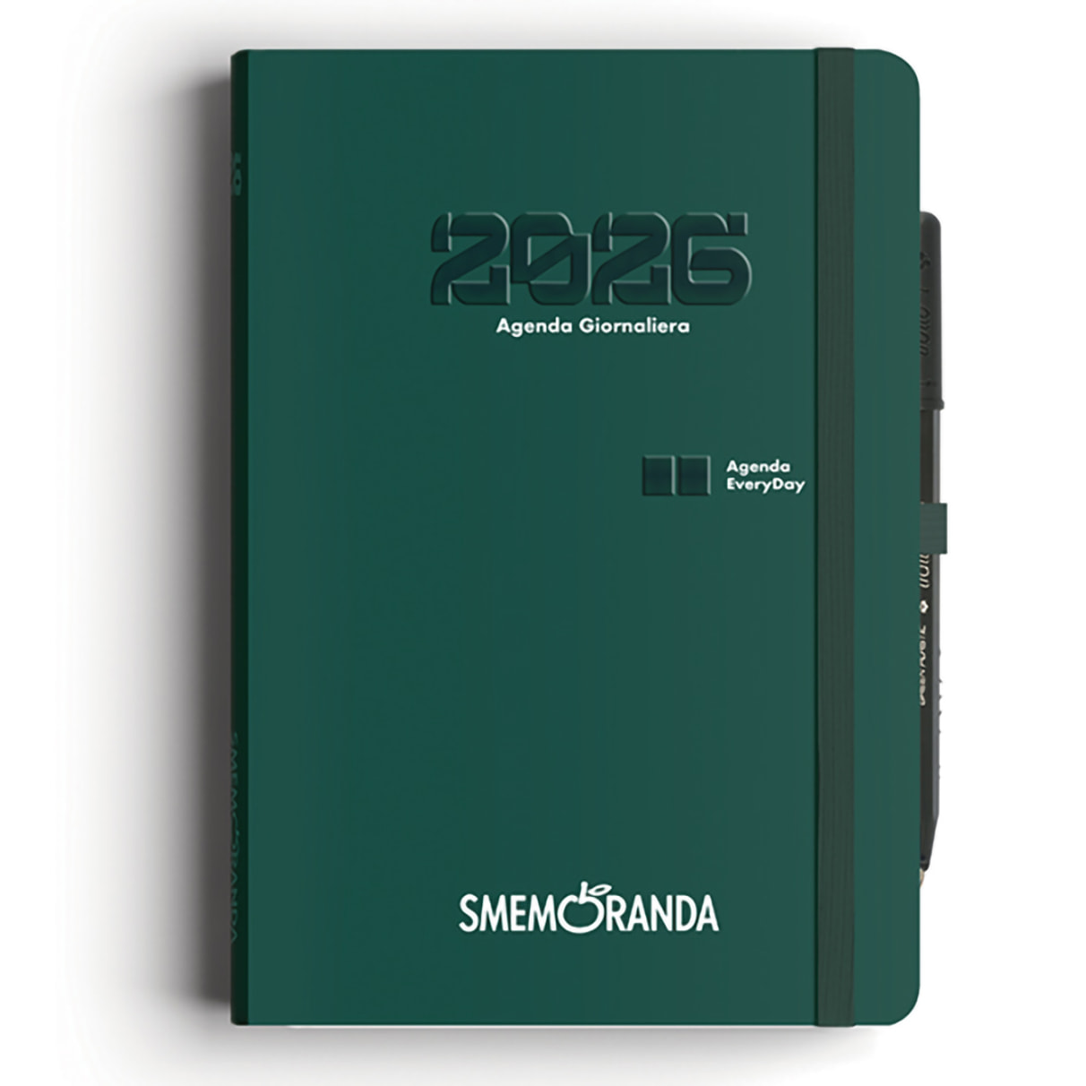 Agenda Smemoranda Everyday 2026 Giornaliera 12 mesi , A5, Verde
