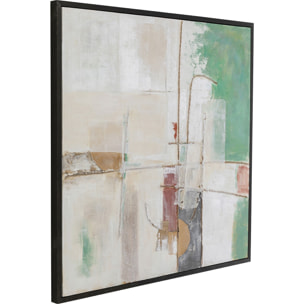 Peinture Frame Dust 120x120cm verte Kare Design