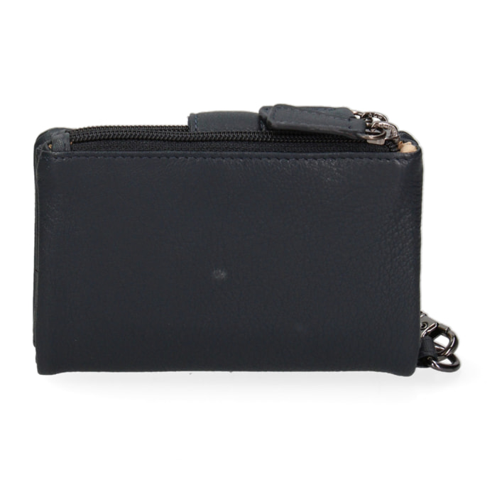 Portafoglio da donna In Vera pelle Made in Italy 13,5x10x3 cm