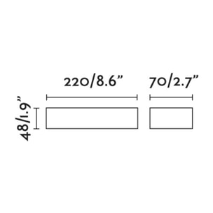 LAKO Aplique marrón óxido