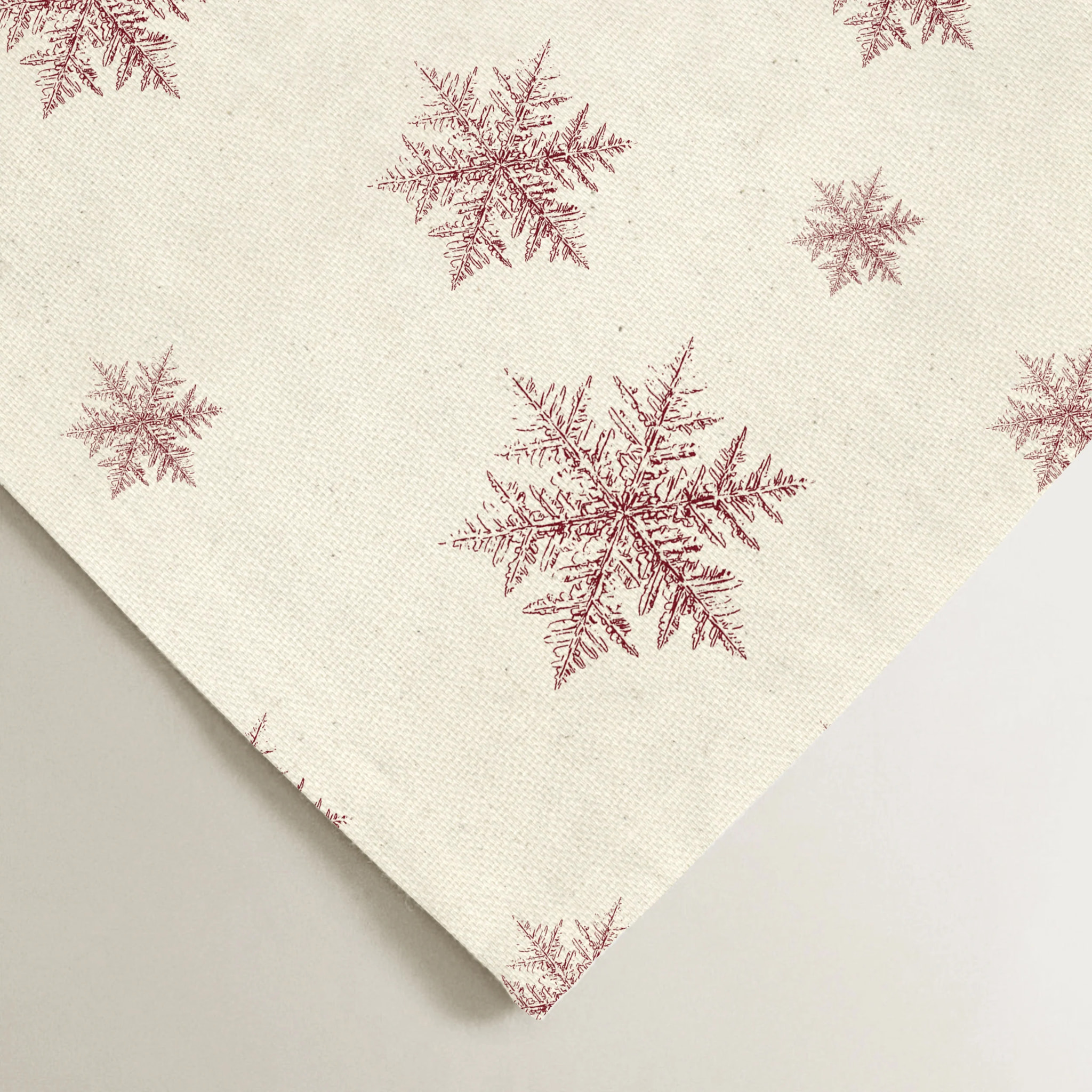 Lot de 2 serviettes Red Snowflake 1225