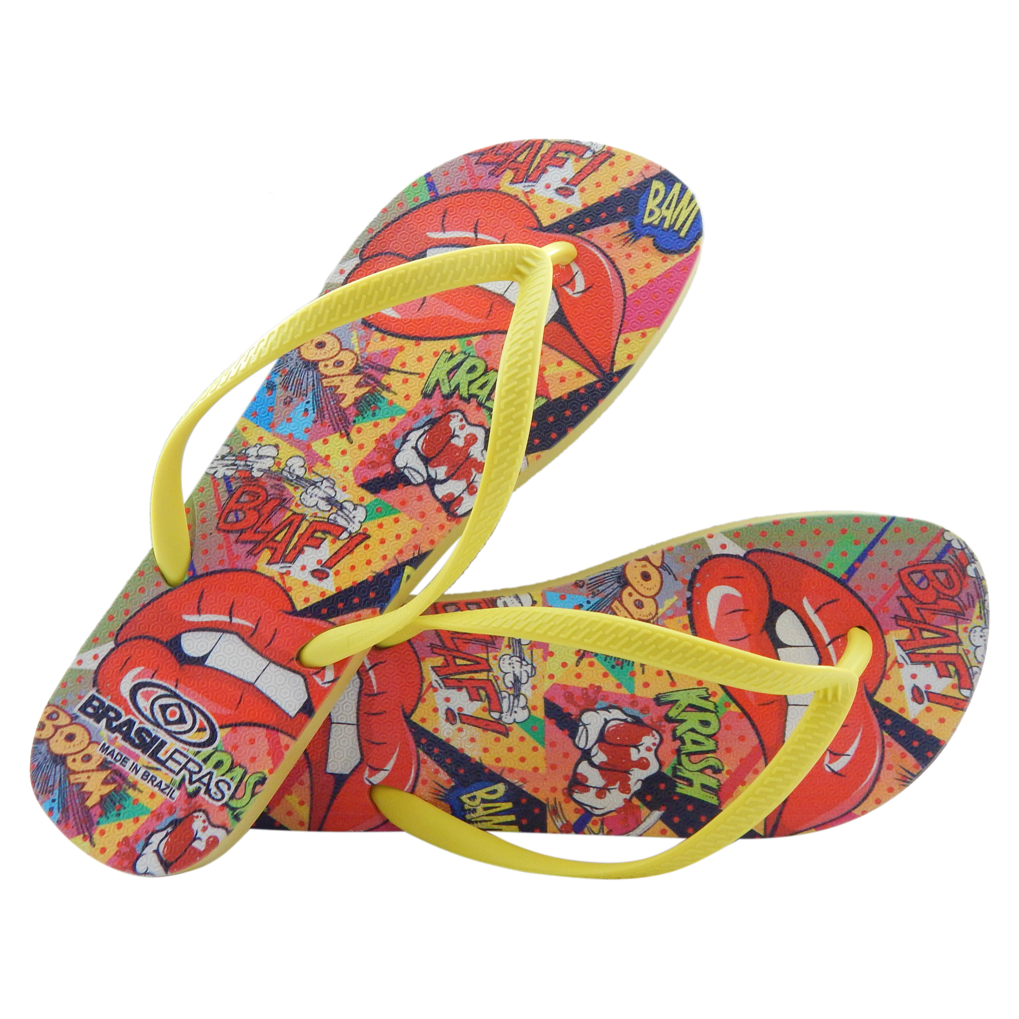 Chanclas de playa ,Printed Pop Art