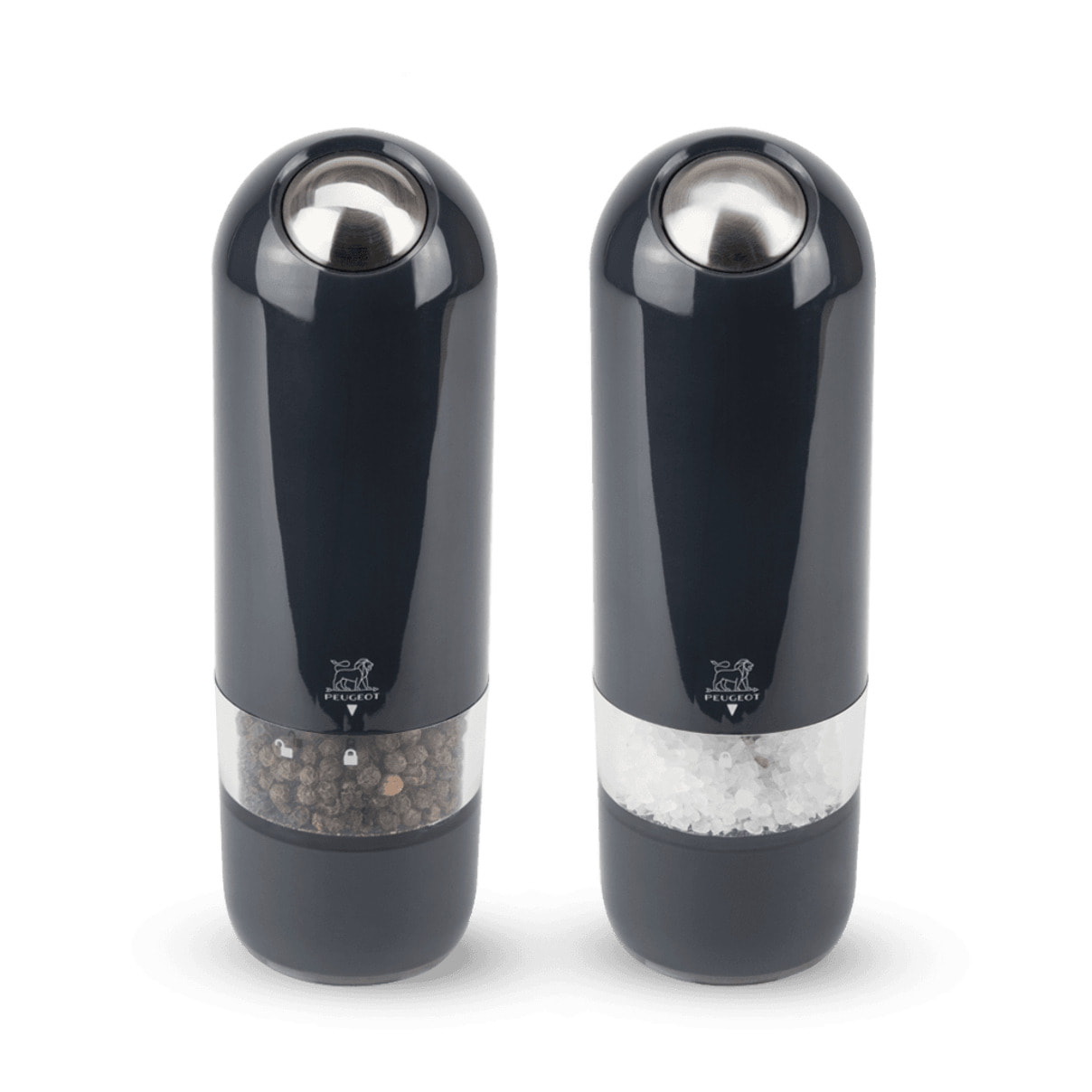 Duo de moulins à poivre et à sel électriques en ABS couleur quartz 17 cm Alaska