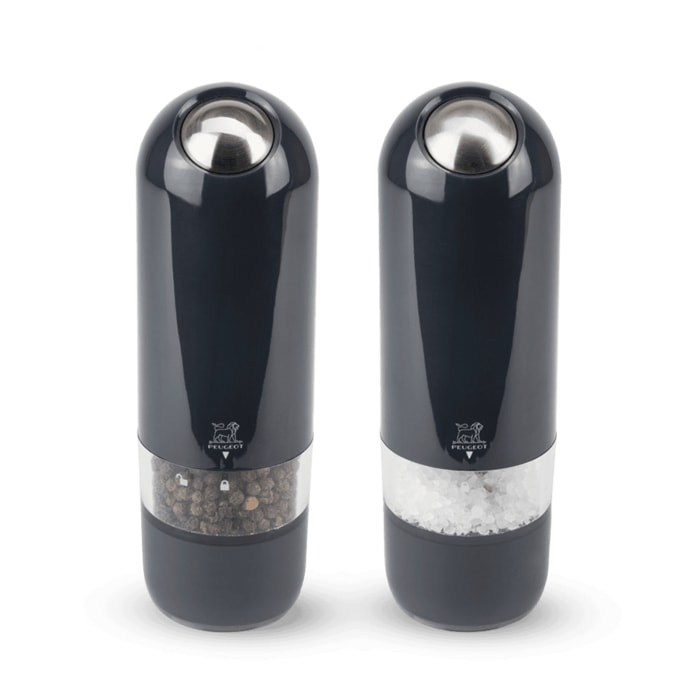 Duo de moulins à poivre et à sel électriques en ABS couleur quartz 17 cm Alaska