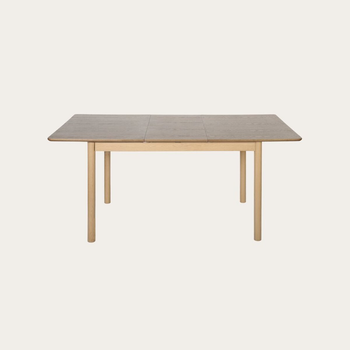 Table à manger extensible Marcus -tableau en tôle naturelle de chêne-couleur chêne 120 x 75 x 80 cm