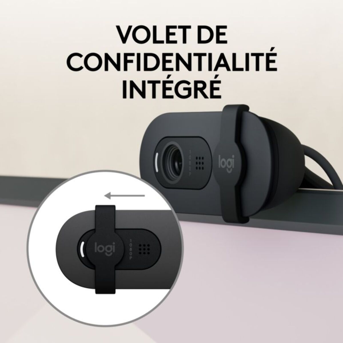 Webcam LOGITECH Brio 100 Full HD Noir