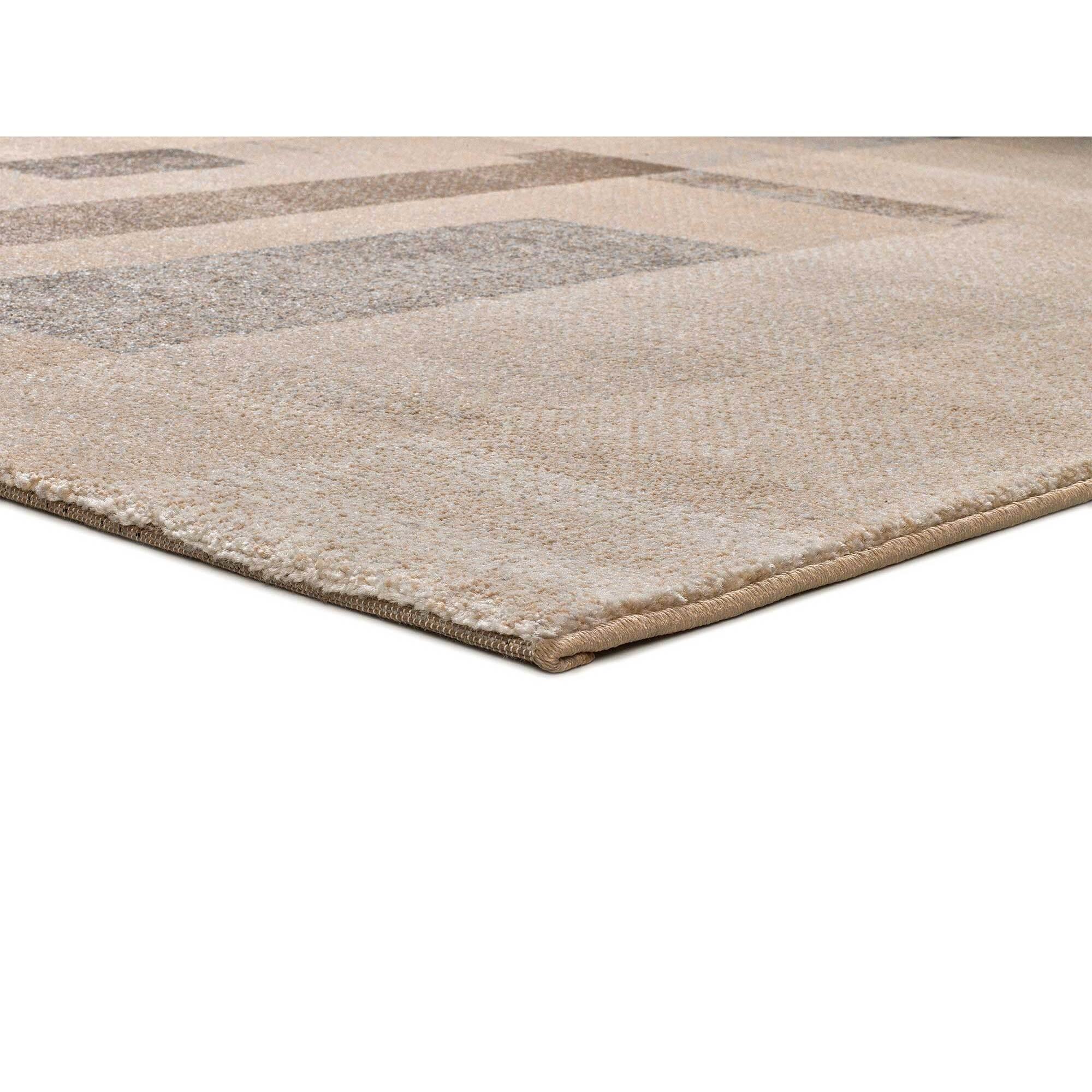 CREAM Alfombra geométrica en tonos beige, varias medidas disponibles