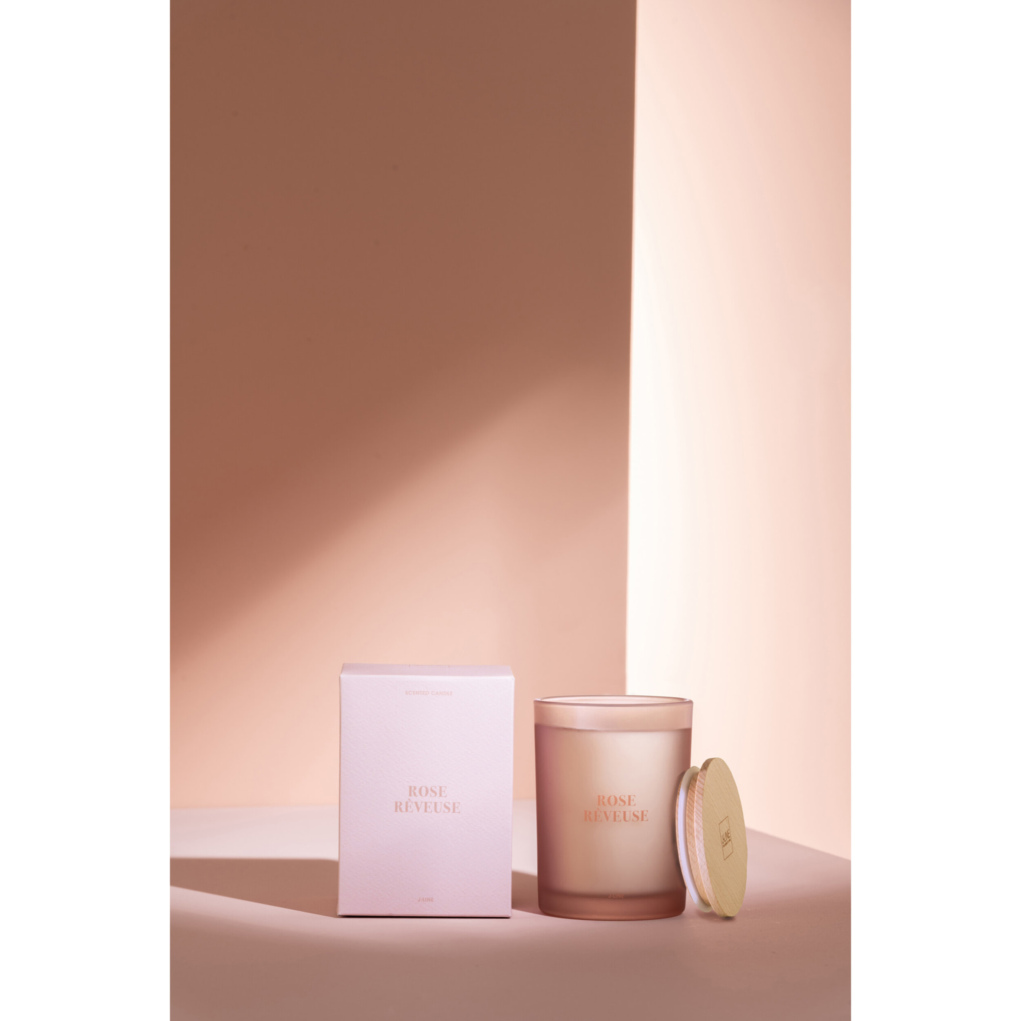 J-Line bougie parfumée Accords Essentiels - Rose Rêveuse - rose - 38H