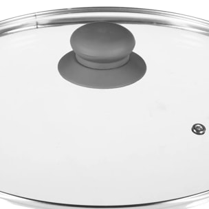 Sauteuse Neo D28cm aluminium gris
