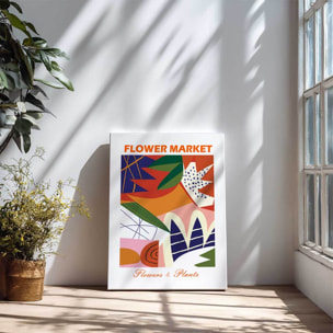 Tableau Flower Market composition florale moderne Toile imprimée