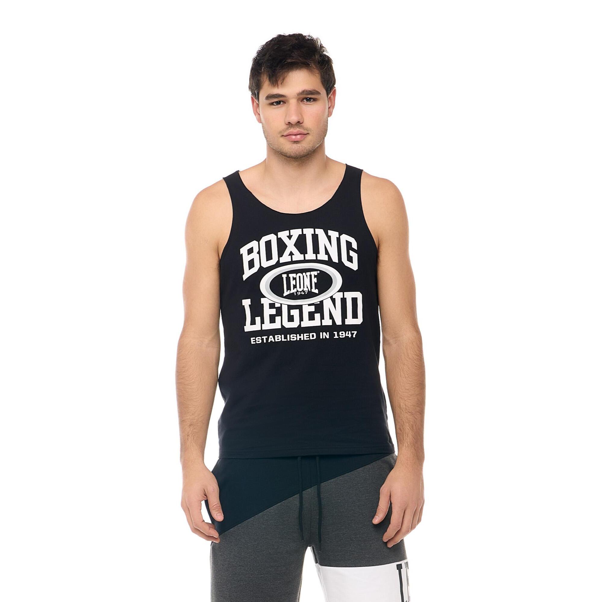 Camiseta de tirantes para hombre con estampado Leone Active "Boxing Legend"