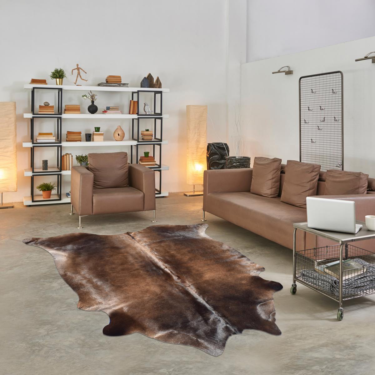 Tapis peau de vache kilm fait à la main MILU