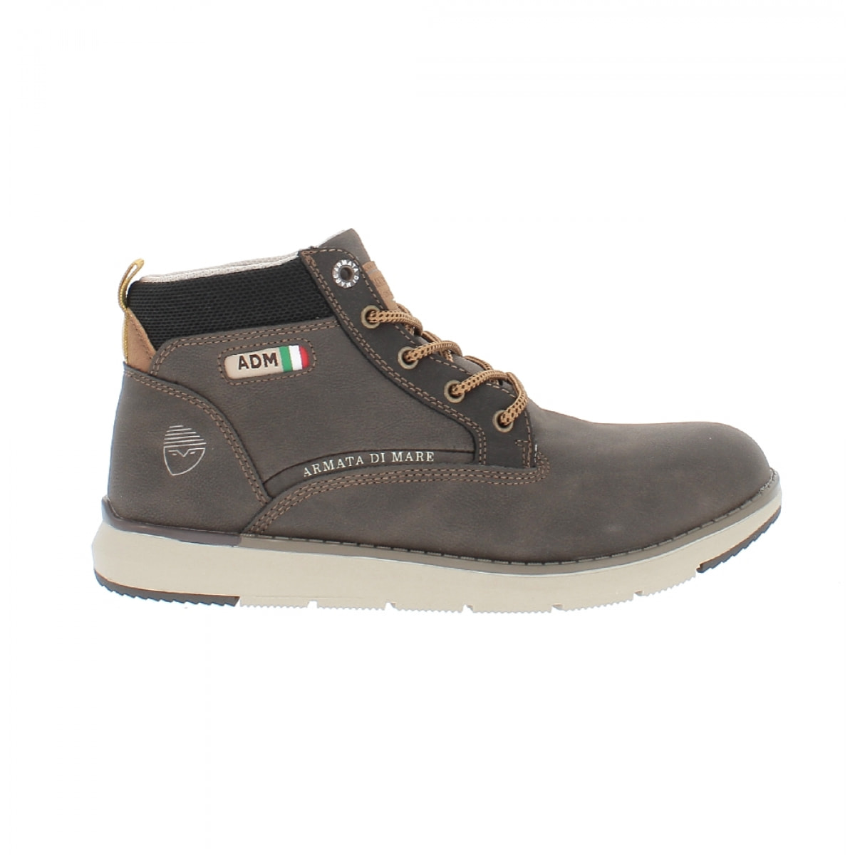 Armata di Mare Scarpe Uomo Stivaletti Casual Stringati con Soletta Rimovibile in Memory Foam AMU W22M217 Dk Brown