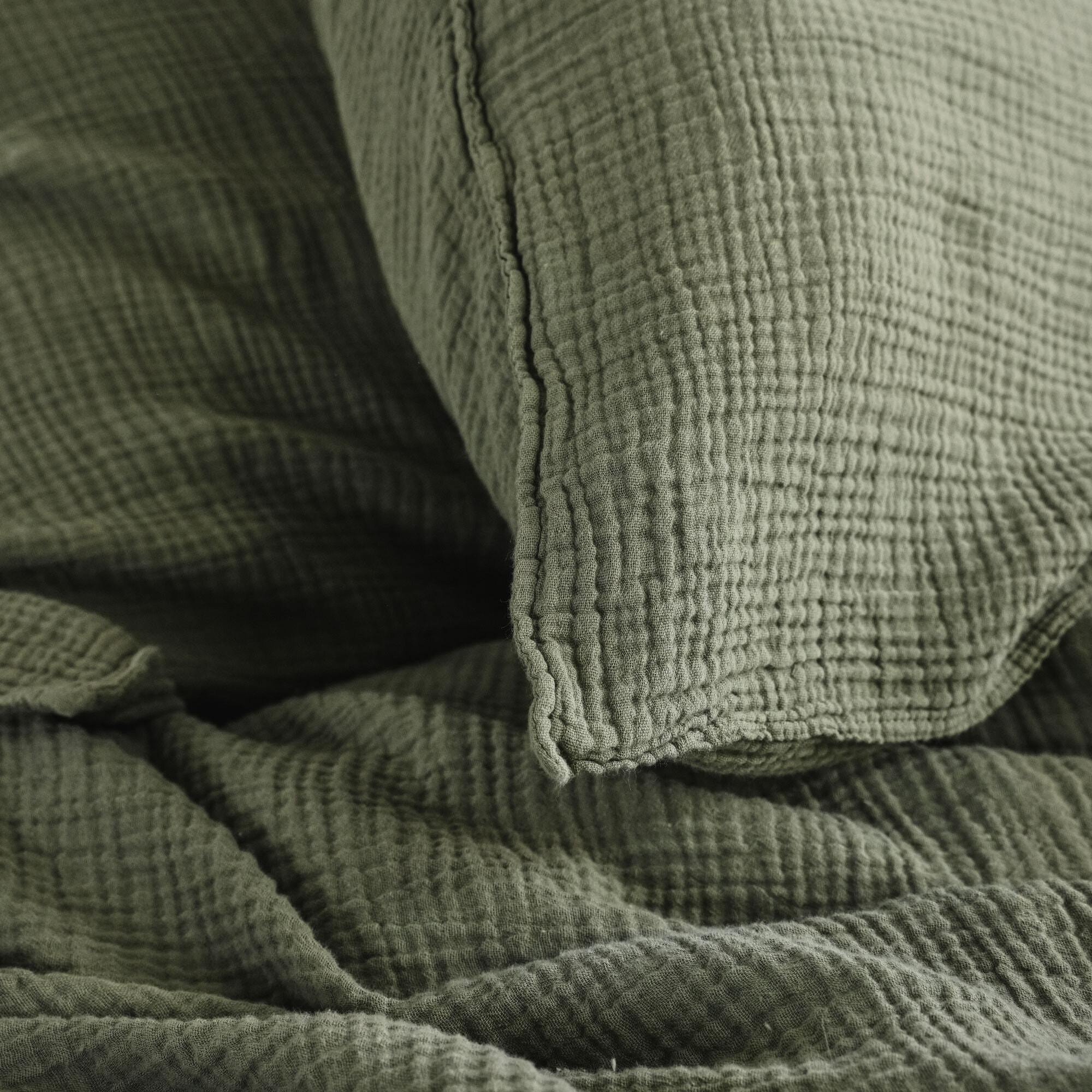 Housse de couette en gaze de coton, SIMPLEMENT GAUFRÉ