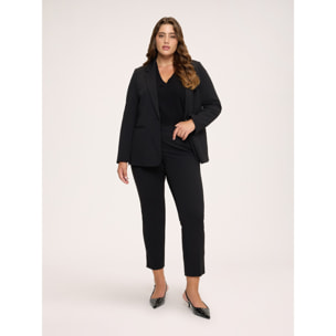 Fiorella Rubino - Pantaloni New York in tessuto stretch - Nero
