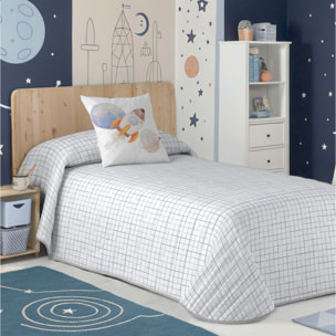 Cool Kids - Colcha Bouti Estampada - Reversible - 100% Algodón - 70 gr/m² - Astro