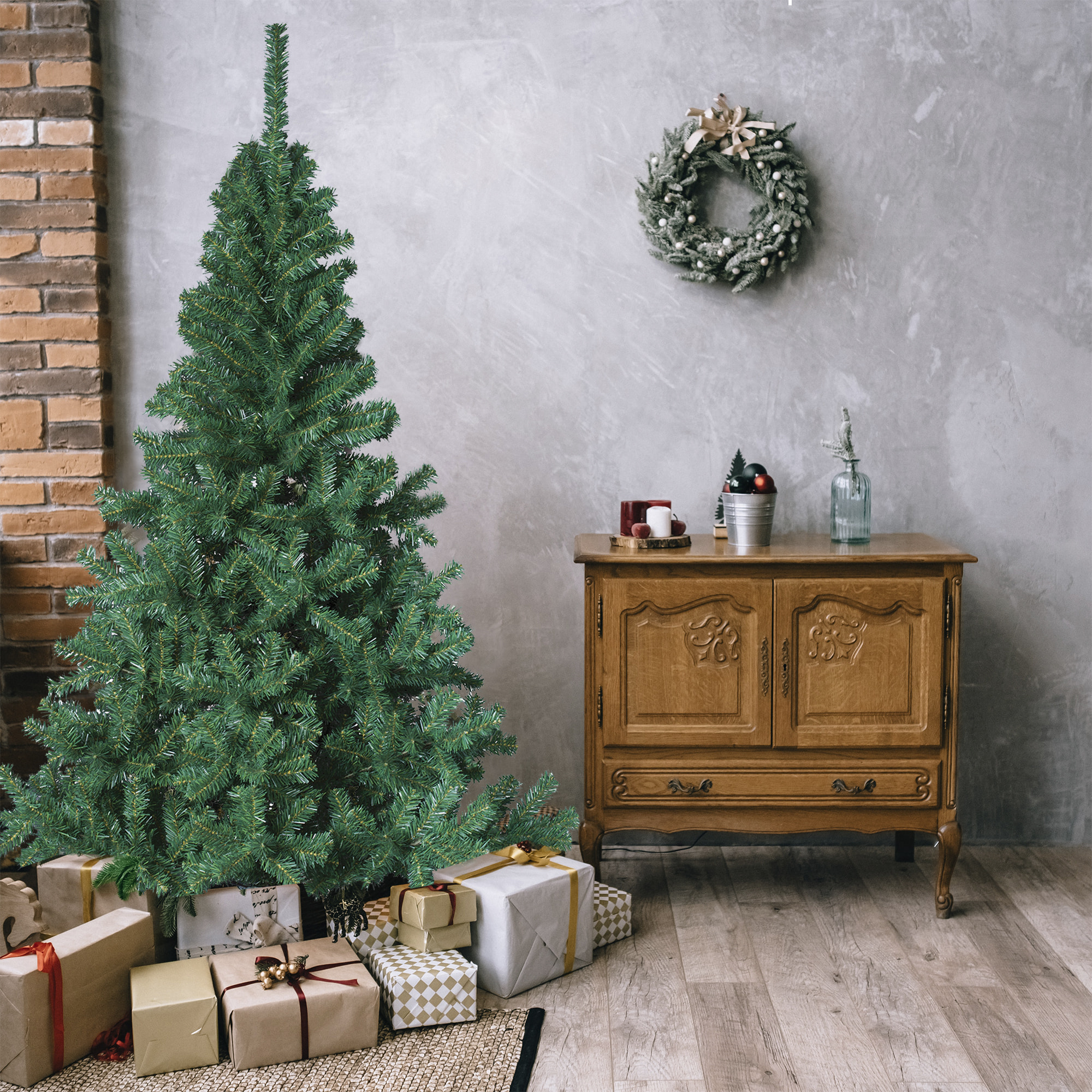 Elegante Arból de navidad verde 240 cm