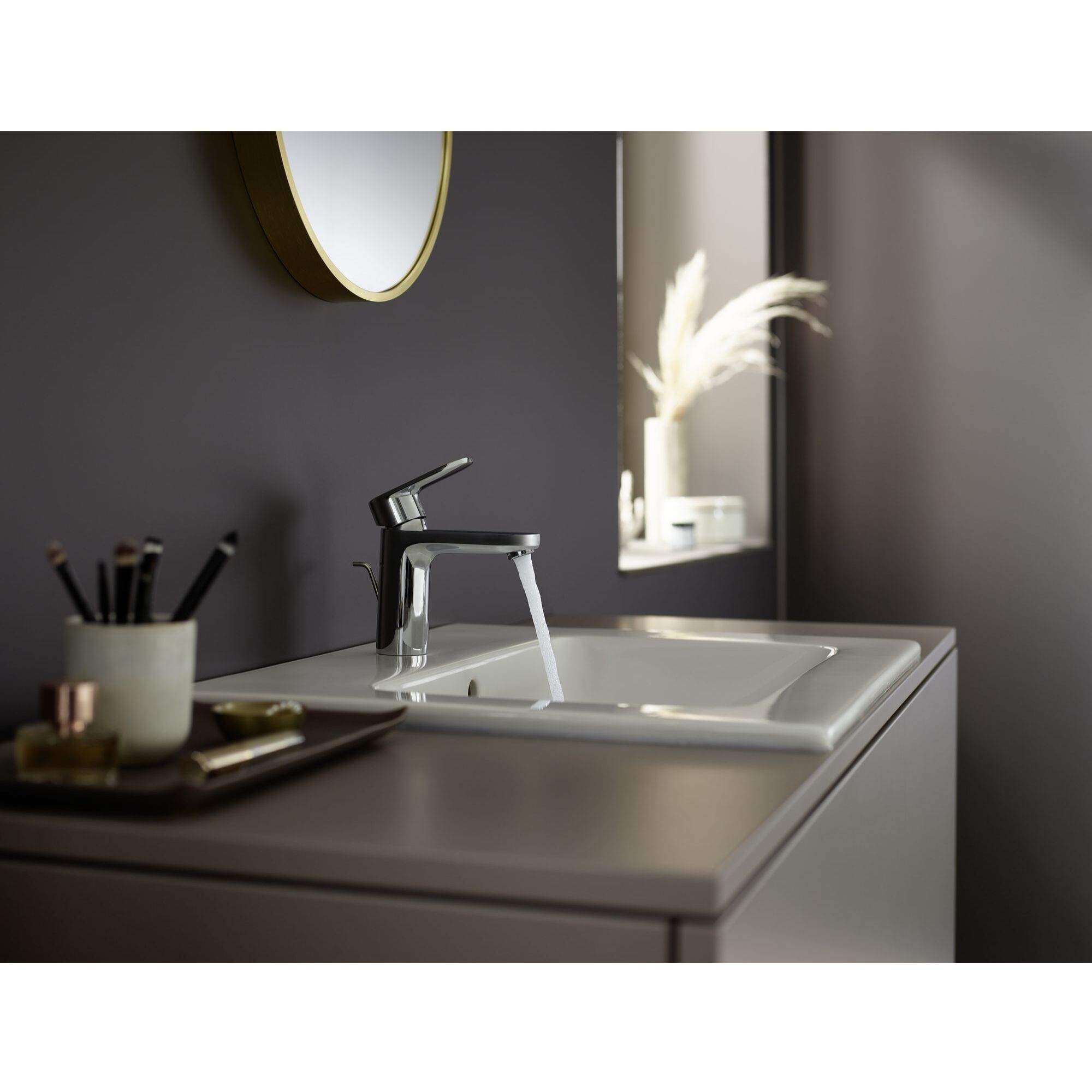 Vernis Blend Mitigeur de lavabo 100 avec tirette et vidage métallique chromé