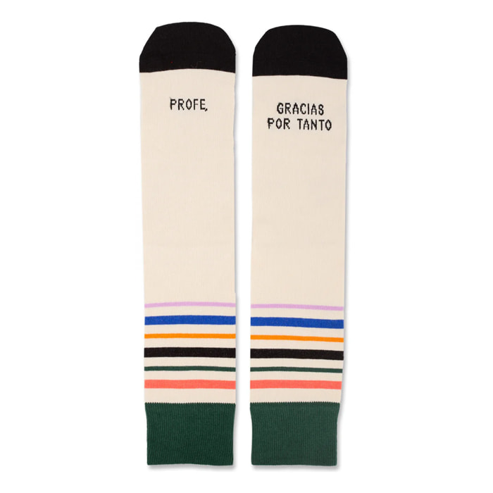 Calcetines "Profe, gracias por tanto" talla 42-46
