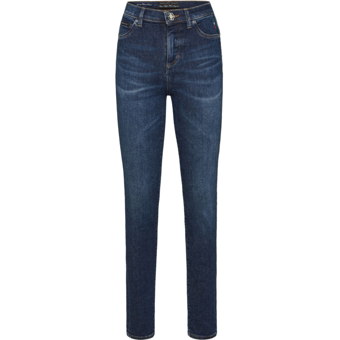 PHILIPP PLEIN Jegging de cintura alta