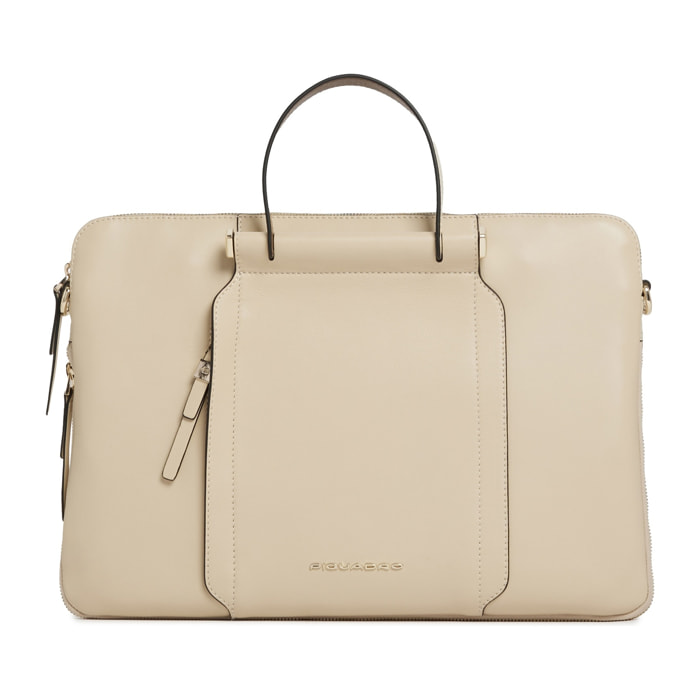 Piquadro Borsa da lavoro donna espandibile porta PC 14"