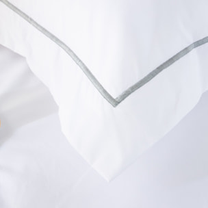 Funda de almohada ito blanco/gris