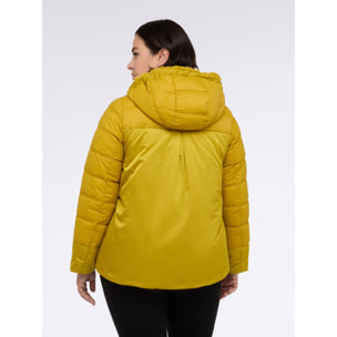 Fiorella Rubino - Plumífero híbrido con capucha y cordón - Amarillo