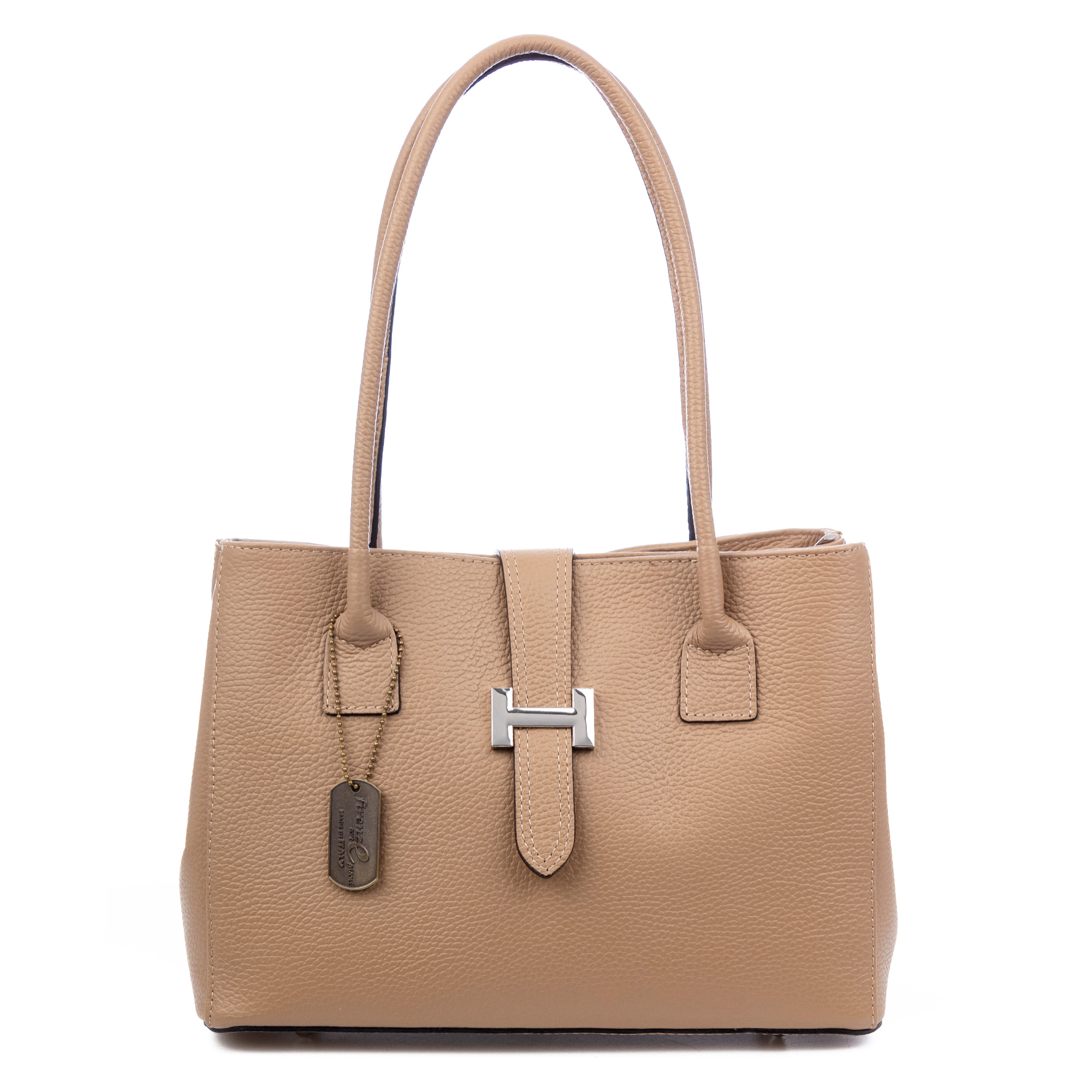 Auditore borsa Tote donna, pelle autentica Dollaro.