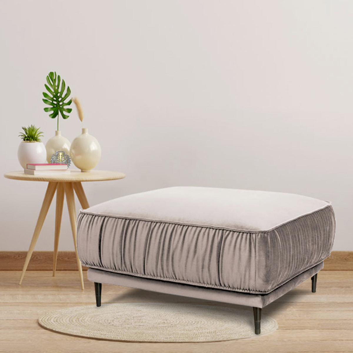Pouf taille L Fiorenzo Velours