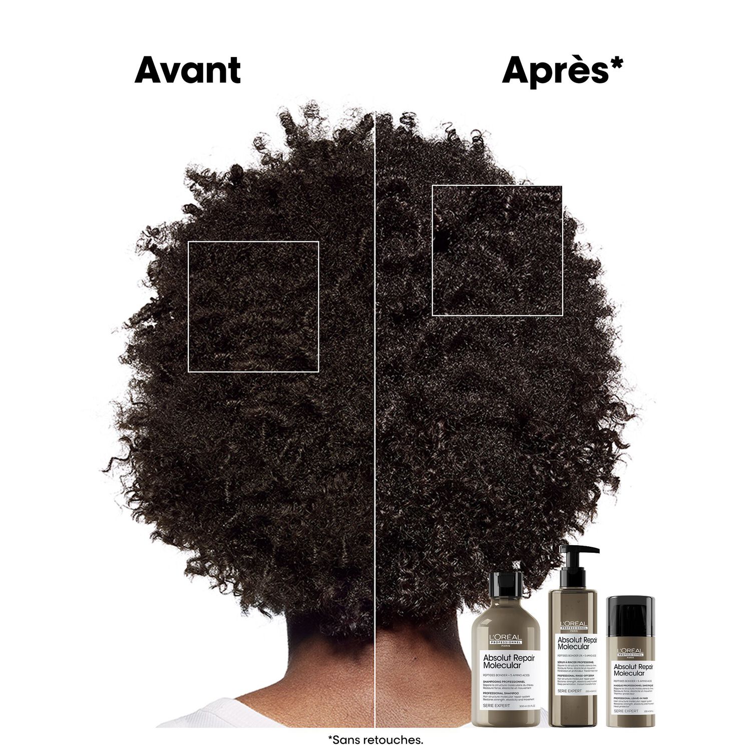 Serie Expert Absolut Repair Molecular - Coffret Shampooing 300 ml + Sérum 250 ml + masque 50 ml
