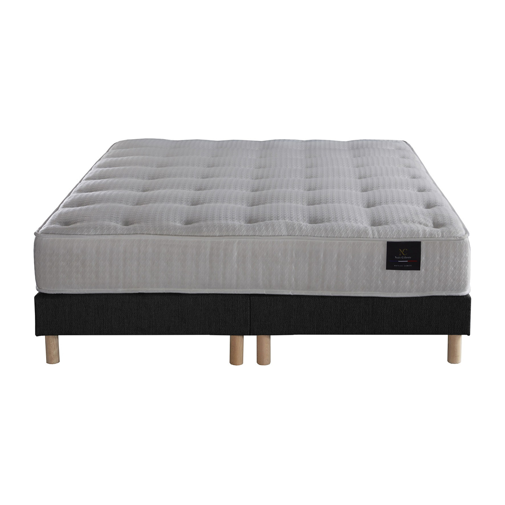 Ensemble matelas ressorts PULSAR, mémoire de forme + sommier 11 cm