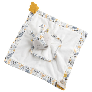 Doudou mouchoir en velours blanc