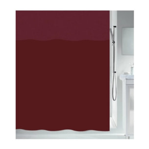 Rideau de douche Polyester URBANKO 120x200cm Rouge Spirella