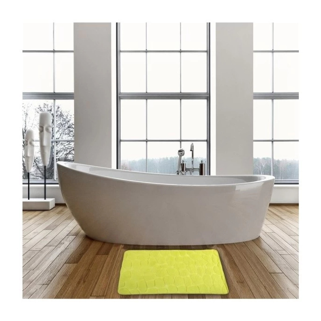 Tapis de bain Microfibre PEBBLE 40x60cm Vert MSV