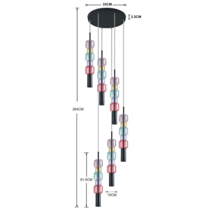 Suspension Candy Bar Colore 41cm Kare Design