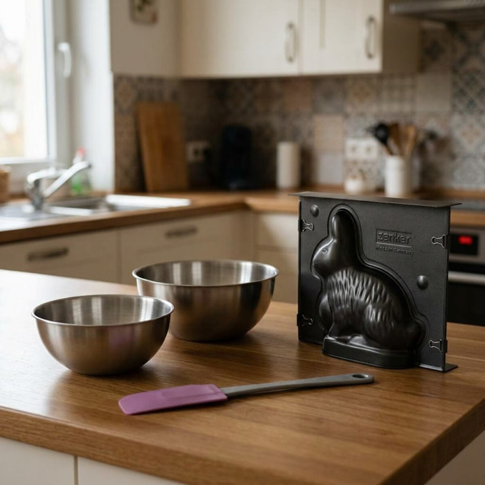 Set de 4 ustensiles de pâtisserie moule à gâteaux 2 bols à mélanger et spatule Zenker Spécial season
