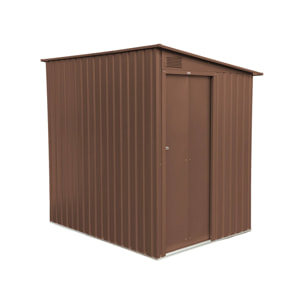 Abri de jardin adossable acier galvanisé 2,91m² avec porte coulissante et kit d'ancrage BRAY