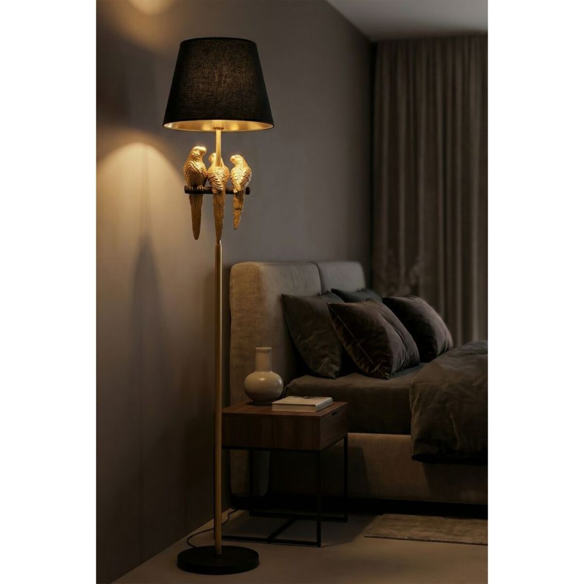 LAMPADA DA TERRA PAPPAGALLO CM Ø 37X164,5