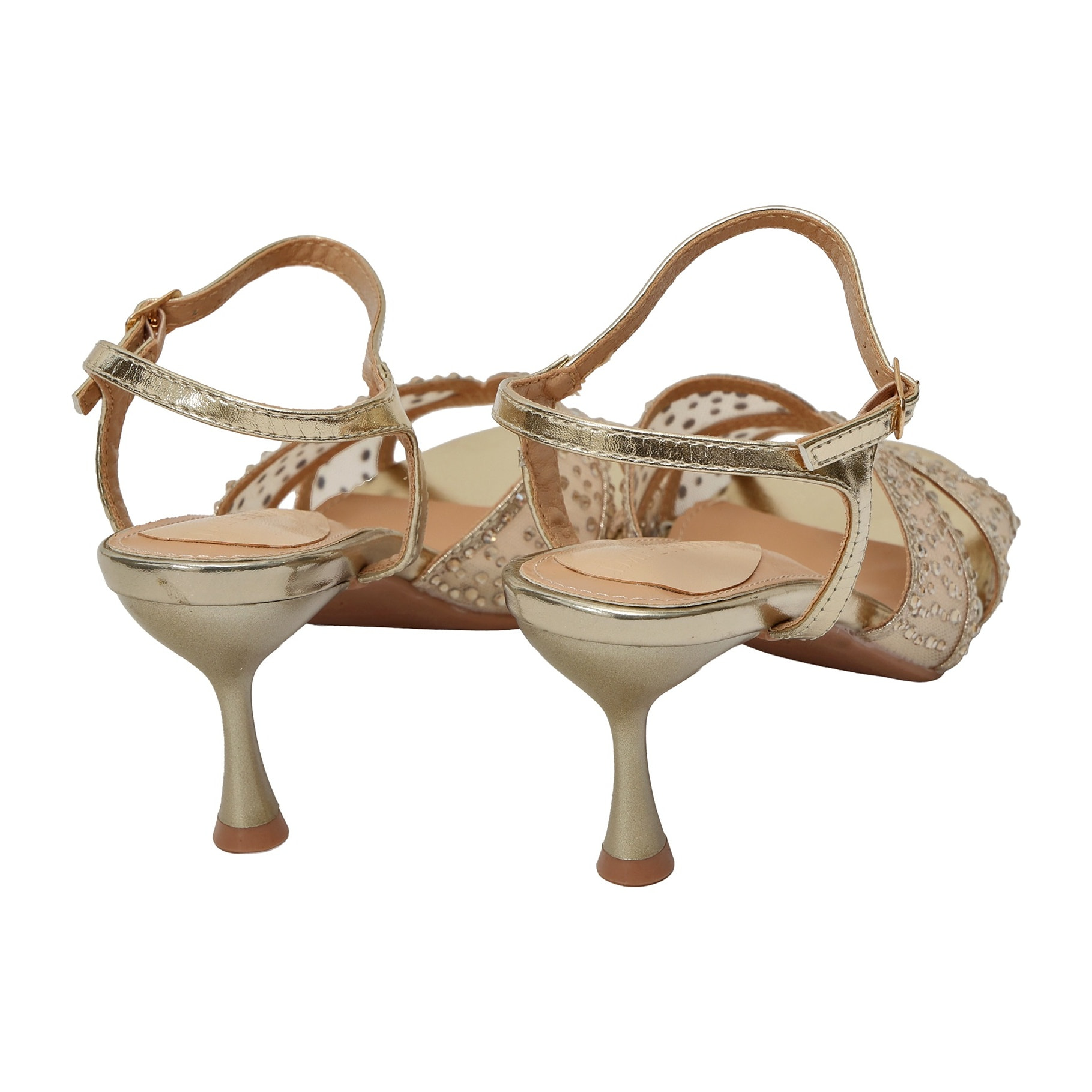 Sandali con strass - tacco 8,0 cm