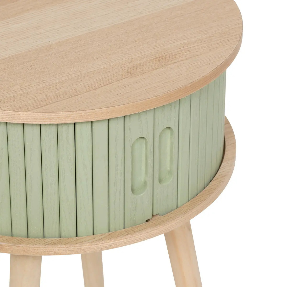 Chevet 2 portes "Nysos" vert olive 54x40x40cm