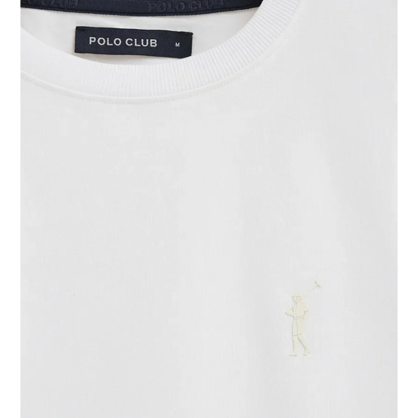Camiseta blanca de manga corta con logo engomado Rigby Go