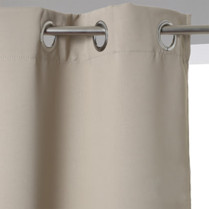 Rideau "Odelie" occultant beige 140x260cm