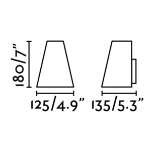 TINIA Lampe applique gris foncé