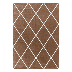 Tapis salon et chambre tissé motif scandinave SEMO