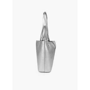 Borsa shopper metallizzata