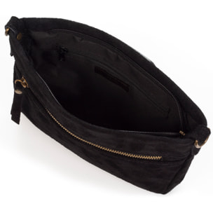 Arre bolso bandolera mujer. Piel auténtica Gamuza.