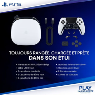 Manette SONY Dualsence Edge PS5 Midnight noir