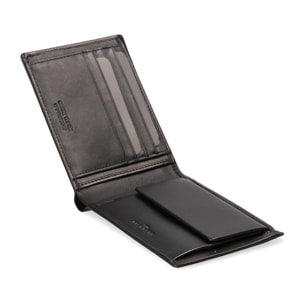 Portafoglio da uomo In Vera pelle Made in Italy 11,5x9,75x2,7 cm