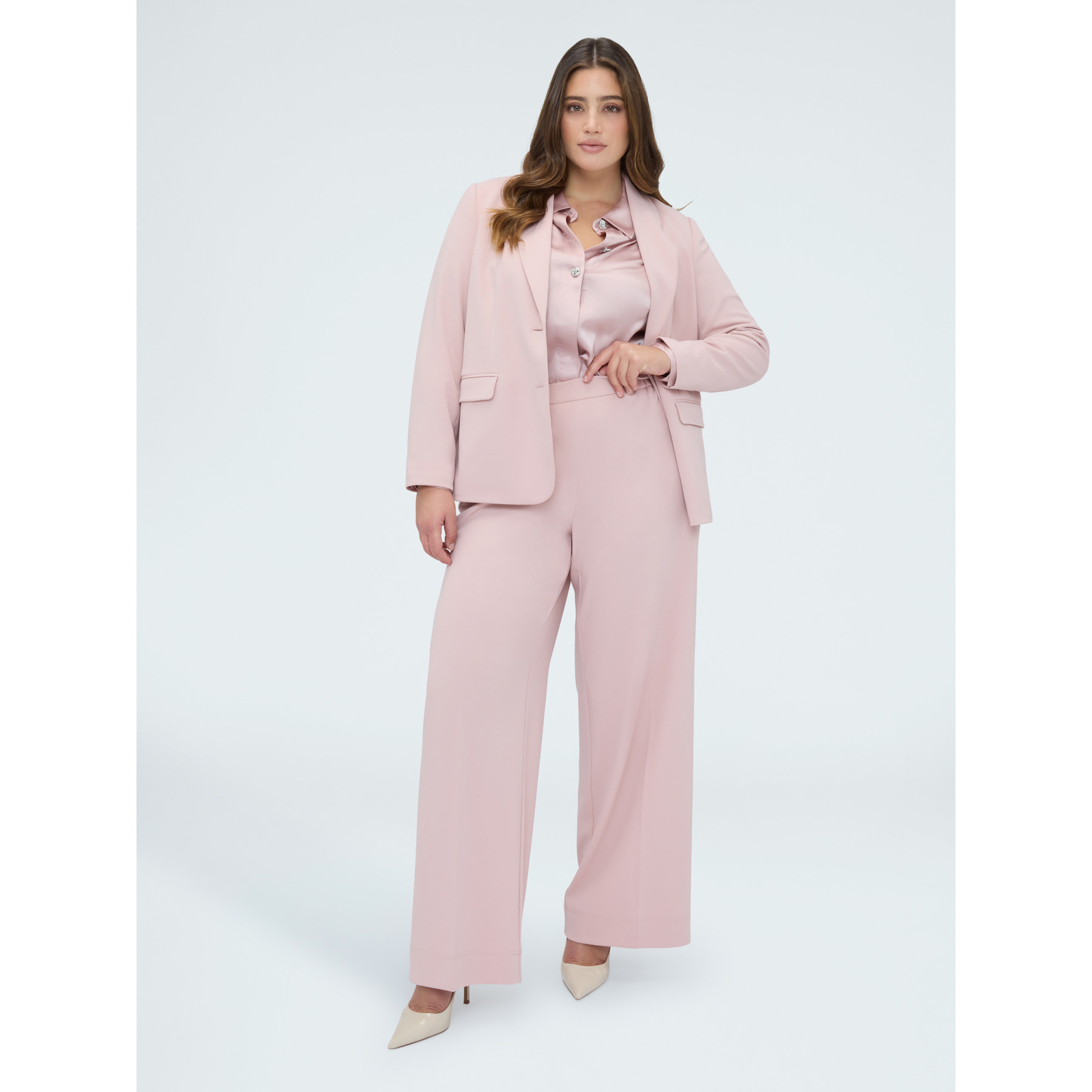 Fiorella Rubino - Blazer ajustado en tejido elástico - Rosa