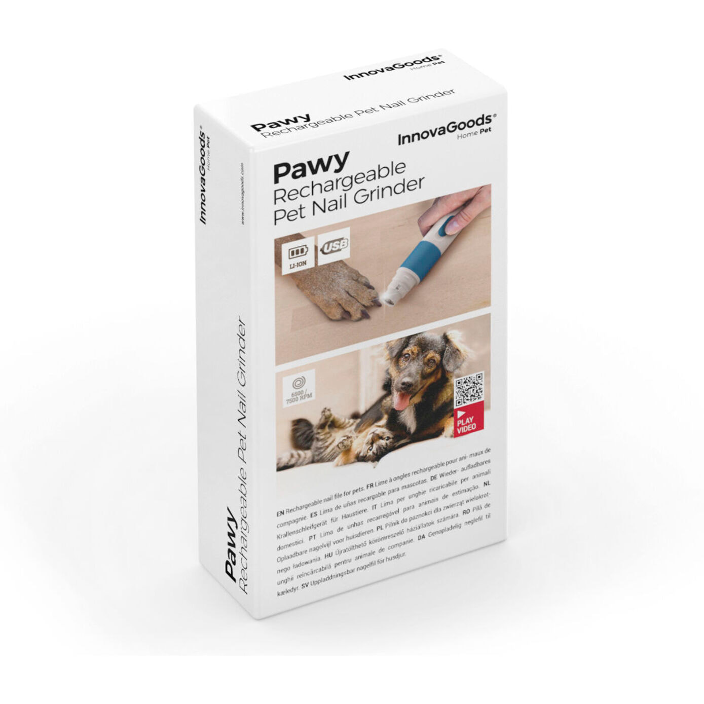 Lima de Uñas Recargable para Mascotas Pawy InnovaGoods